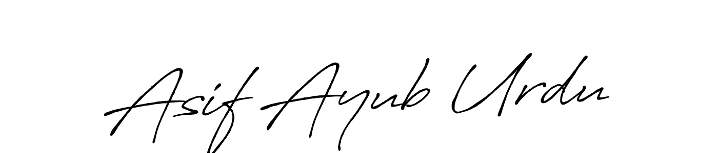 Also we have Asif Ayub Urdu name is the best signature style. Create professional handwritten signature collection using Antro_Vectra_Bolder autograph style. Asif Ayub Urdu signature style 7 images and pictures png