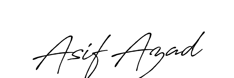 Design your own signature with our free online signature maker. With this signature software, you can create a handwritten (Antro_Vectra_Bolder) signature for name Asif Azad. Asif Azad signature style 7 images and pictures png