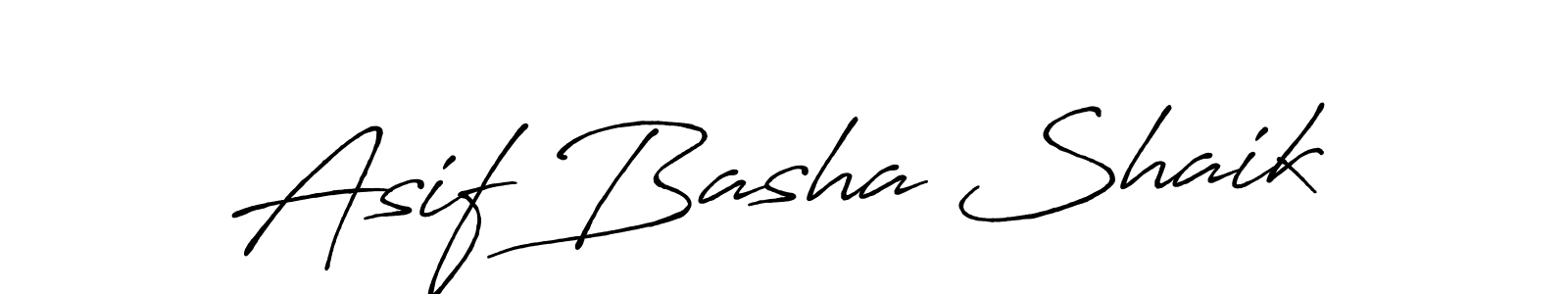 How to make Asif Basha Shaik name signature. Use Antro_Vectra_Bolder style for creating short signs online. This is the latest handwritten sign. Asif Basha Shaik signature style 7 images and pictures png