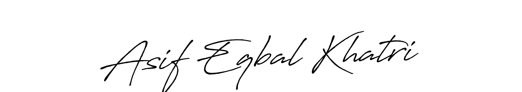 Design your own signature with our free online signature maker. With this signature software, you can create a handwritten (Antro_Vectra_Bolder) signature for name Asif Eqbal Khatri. Asif Eqbal Khatri signature style 7 images and pictures png