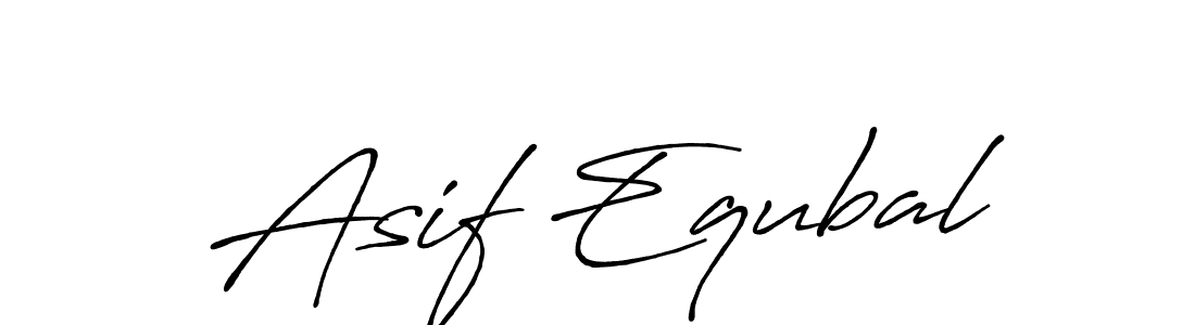 Asif Equbal stylish signature style. Best Handwritten Sign (Antro_Vectra_Bolder) for my name. Handwritten Signature Collection Ideas for my name Asif Equbal. Asif Equbal signature style 7 images and pictures png