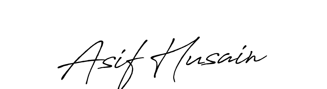 Make a beautiful signature design for name Asif Husain. With this signature (Antro_Vectra_Bolder) style, you can create a handwritten signature for free. Asif Husain signature style 7 images and pictures png