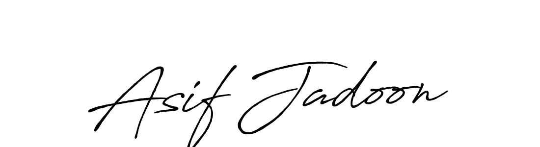 Create a beautiful signature design for name Asif Jadoon. With this signature (Antro_Vectra_Bolder) fonts, you can make a handwritten signature for free. Asif Jadoon signature style 7 images and pictures png
