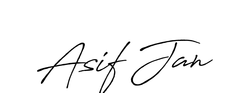 Asif Jan stylish signature style. Best Handwritten Sign (Antro_Vectra_Bolder) for my name. Handwritten Signature Collection Ideas for my name Asif Jan. Asif Jan signature style 7 images and pictures png