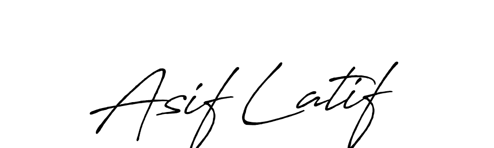 Use a signature maker to create a handwritten signature online. With this signature software, you can design (Antro_Vectra_Bolder) your own signature for name Asif Latif. Asif Latif signature style 7 images and pictures png