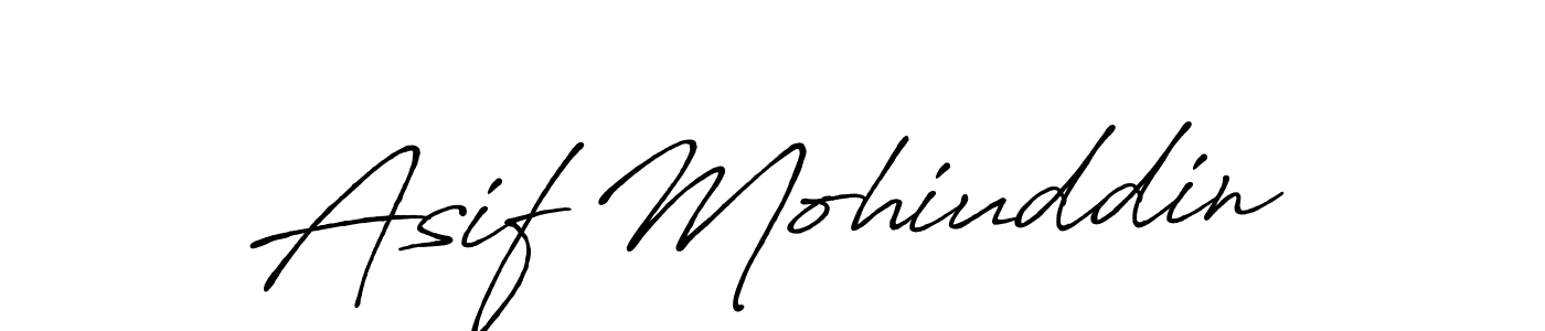 The best way (Antro_Vectra_Bolder) to make a short signature is to pick only two or three words in your name. The name Asif Mohiuddin include a total of six letters. For converting this name. Asif Mohiuddin signature style 7 images and pictures png