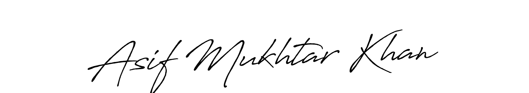 Asif Mukhtar Khan stylish signature style. Best Handwritten Sign (Antro_Vectra_Bolder) for my name. Handwritten Signature Collection Ideas for my name Asif Mukhtar Khan. Asif Mukhtar Khan signature style 7 images and pictures png