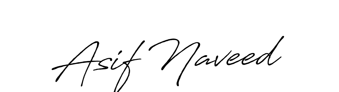 Also we have Asif Naveed name is the best signature style. Create professional handwritten signature collection using Antro_Vectra_Bolder autograph style. Asif Naveed signature style 7 images and pictures png