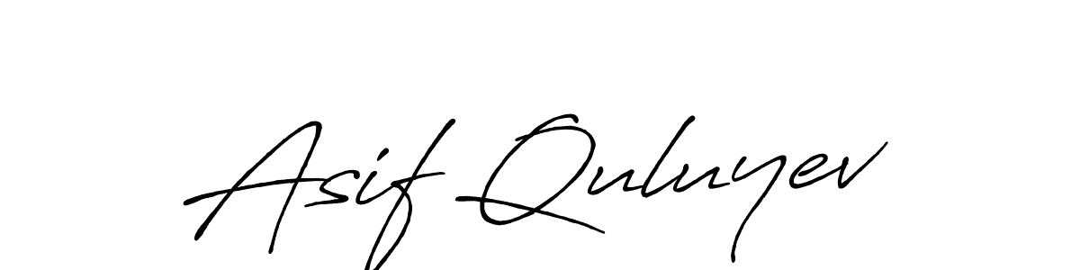 The best way (Antro_Vectra_Bolder) to make a short signature is to pick only two or three words in your name. The name Asif Quluyev include a total of six letters. For converting this name. Asif Quluyev signature style 7 images and pictures png