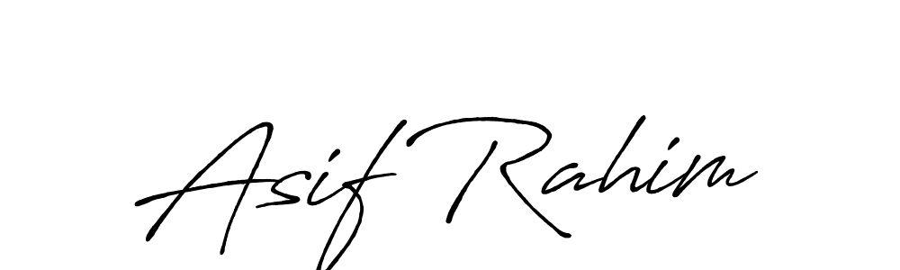 Create a beautiful signature design for name Asif Rahim. With this signature (Antro_Vectra_Bolder) fonts, you can make a handwritten signature for free. Asif Rahim signature style 7 images and pictures png