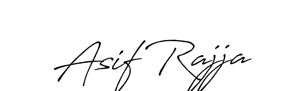 Asif Rajja stylish signature style. Best Handwritten Sign (Antro_Vectra_Bolder) for my name. Handwritten Signature Collection Ideas for my name Asif Rajja. Asif Rajja signature style 7 images and pictures png