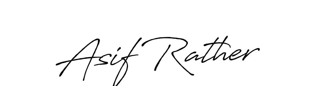 The best way (Antro_Vectra_Bolder) to make a short signature is to pick only two or three words in your name. The name Asif Rather include a total of six letters. For converting this name. Asif Rather signature style 7 images and pictures png