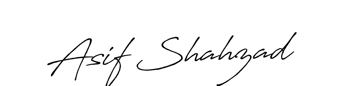 Use a signature maker to create a handwritten signature online. With this signature software, you can design (Antro_Vectra_Bolder) your own signature for name Asif Shahzad. Asif Shahzad signature style 7 images and pictures png