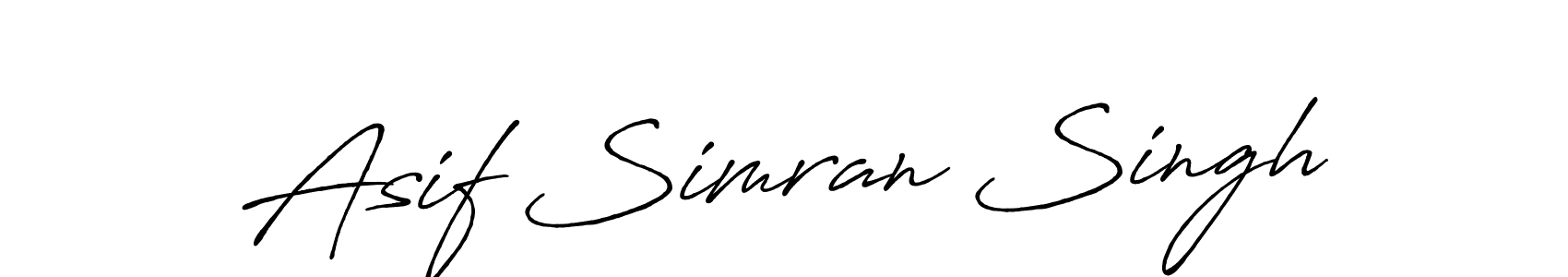 Make a beautiful signature design for name Asif Simran Singh. Use this online signature maker to create a handwritten signature for free. Asif Simran Singh signature style 7 images and pictures png