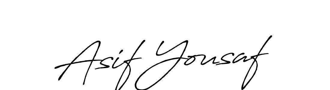 This is the best signature style for the Asif Yousaf name. Also you like these signature font (Antro_Vectra_Bolder). Mix name signature. Asif Yousaf signature style 7 images and pictures png