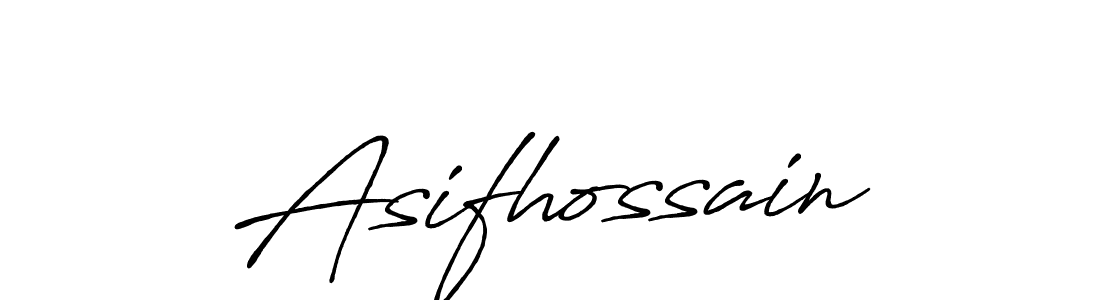 Use a signature maker to create a handwritten signature online. With this signature software, you can design (Antro_Vectra_Bolder) your own signature for name Asifhossain. Asifhossain signature style 7 images and pictures png