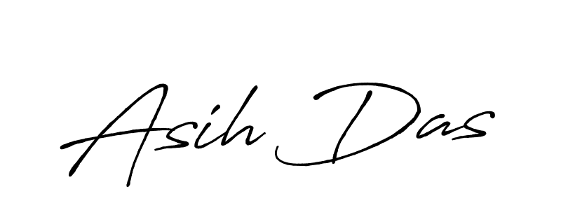 Make a beautiful signature design for name Asih Das. With this signature (Antro_Vectra_Bolder) style, you can create a handwritten signature for free. Asih Das signature style 7 images and pictures png