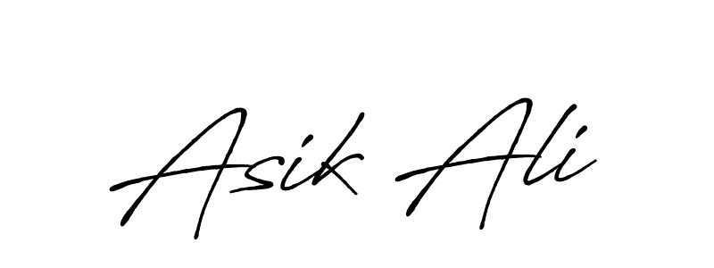 Design your own signature with our free online signature maker. With this signature software, you can create a handwritten (Antro_Vectra_Bolder) signature for name Asik Ali. Asik Ali signature style 7 images and pictures png