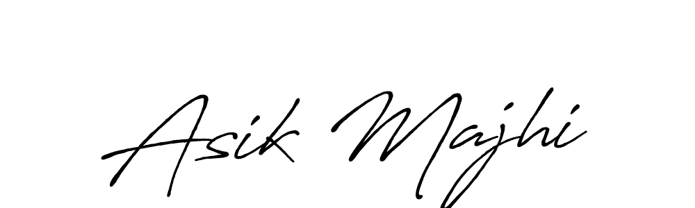 Create a beautiful signature design for name Asik Majhi. With this signature (Antro_Vectra_Bolder) fonts, you can make a handwritten signature for free. Asik Majhi signature style 7 images and pictures png