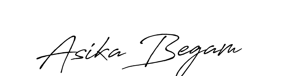 Use a signature maker to create a handwritten signature online. With this signature software, you can design (Antro_Vectra_Bolder) your own signature for name Asika Begam. Asika Begam signature style 7 images and pictures png