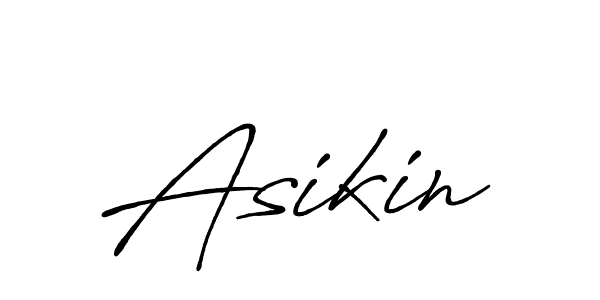 How to make Asikin name signature. Use Antro_Vectra_Bolder style for creating short signs online. This is the latest handwritten sign. Asikin signature style 7 images and pictures png