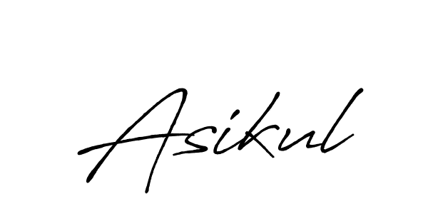 Design your own signature with our free online signature maker. With this signature software, you can create a handwritten (Antro_Vectra_Bolder) signature for name Asikul. Asikul signature style 7 images and pictures png