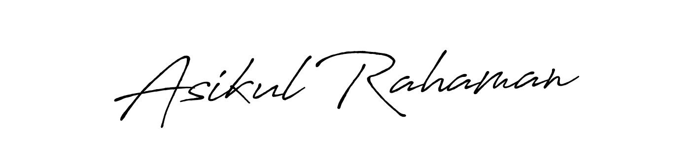 Design your own signature with our free online signature maker. With this signature software, you can create a handwritten (Antro_Vectra_Bolder) signature for name Asikul Rahaman. Asikul Rahaman signature style 7 images and pictures png