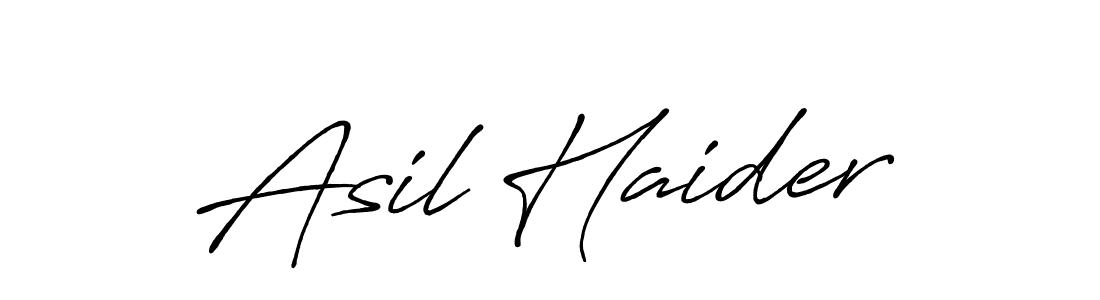 Also You can easily find your signature by using the search form. We will create Asil Haider name handwritten signature images for you free of cost using Antro_Vectra_Bolder sign style. Asil Haider signature style 7 images and pictures png