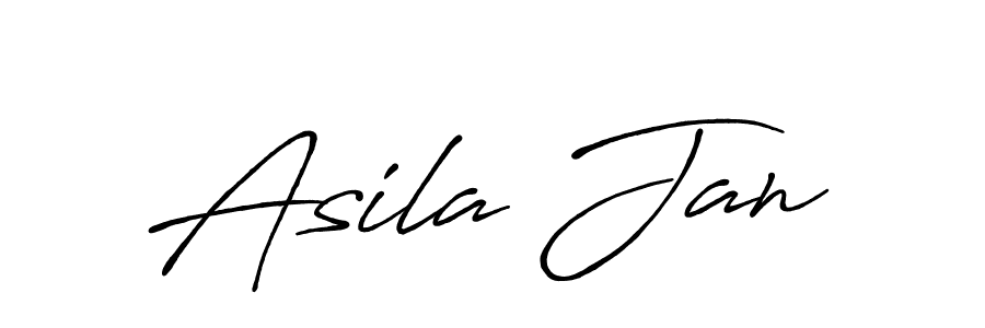 Use a signature maker to create a handwritten signature online. With this signature software, you can design (Antro_Vectra_Bolder) your own signature for name Asila Jan. Asila Jan signature style 7 images and pictures png