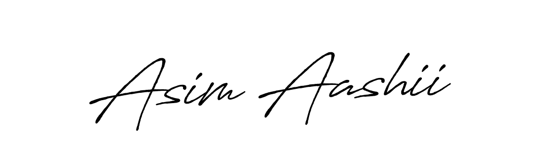You should practise on your own different ways (Antro_Vectra_Bolder) to write your name (Asim Aashii) in signature. don't let someone else do it for you. Asim Aashii signature style 7 images and pictures png