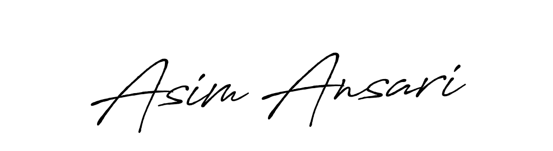 Use a signature maker to create a handwritten signature online. With this signature software, you can design (Antro_Vectra_Bolder) your own signature for name Asim Ansari. Asim Ansari signature style 7 images and pictures png