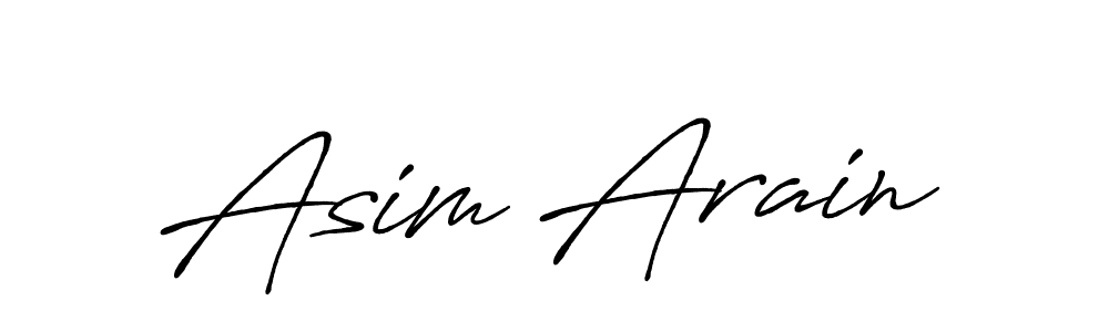 Make a beautiful signature design for name Asim Arain. Use this online signature maker to create a handwritten signature for free. Asim Arain signature style 7 images and pictures png