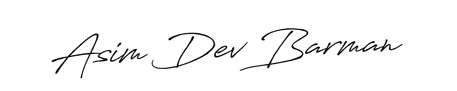 Use a signature maker to create a handwritten signature online. With this signature software, you can design (Antro_Vectra_Bolder) your own signature for name Asim Dev Barman. Asim Dev Barman signature style 7 images and pictures png