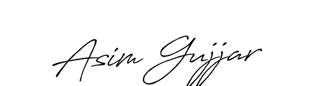 Use a signature maker to create a handwritten signature online. With this signature software, you can design (Antro_Vectra_Bolder) your own signature for name Asim Gujjar. Asim Gujjar signature style 7 images and pictures png