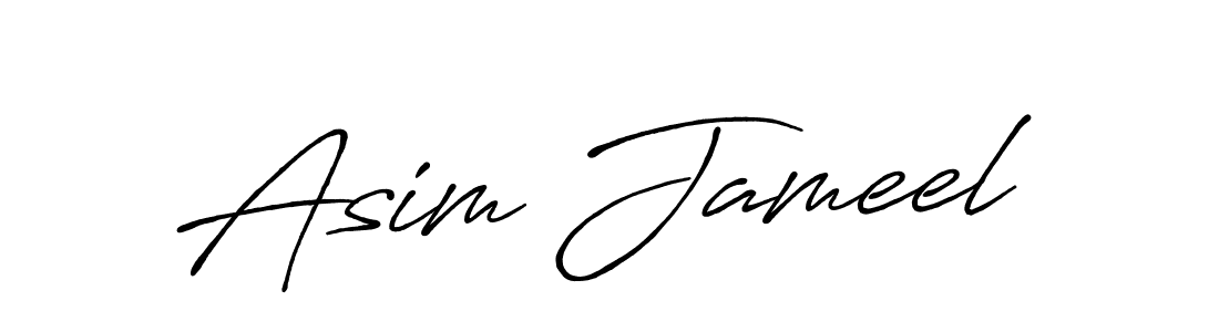 Asim Jameel stylish signature style. Best Handwritten Sign (Antro_Vectra_Bolder) for my name. Handwritten Signature Collection Ideas for my name Asim Jameel. Asim Jameel signature style 7 images and pictures png