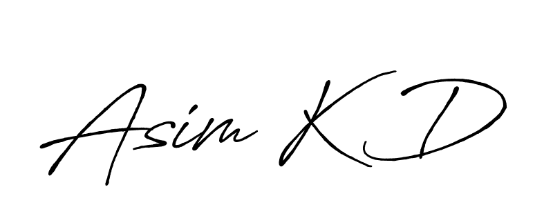 You should practise on your own different ways (Antro_Vectra_Bolder) to write your name (Asim K D) in signature. don't let someone else do it for you. Asim K D signature style 7 images and pictures png