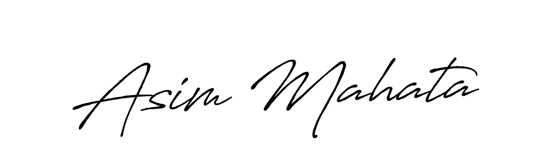 This is the best signature style for the Asim Mahata name. Also you like these signature font (Antro_Vectra_Bolder). Mix name signature. Asim Mahata signature style 7 images and pictures png