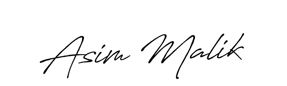 The best way (Antro_Vectra_Bolder) to make a short signature is to pick only two or three words in your name. The name Asim Malik include a total of six letters. For converting this name. Asim Malik signature style 7 images and pictures png