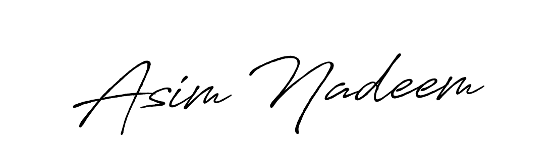 Similarly Antro_Vectra_Bolder is the best handwritten signature design. Signature creator online .You can use it as an online autograph creator for name Asim Nadeem. Asim Nadeem signature style 7 images and pictures png