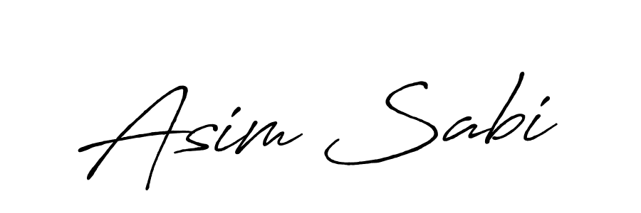 It looks lik you need a new signature style for name Asim Sabi. Design unique handwritten (Antro_Vectra_Bolder) signature with our free signature maker in just a few clicks. Asim Sabi signature style 7 images and pictures png