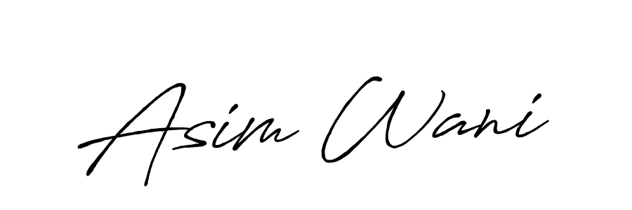 Similarly Antro_Vectra_Bolder is the best handwritten signature design. Signature creator online .You can use it as an online autograph creator for name Asim Wani. Asim Wani signature style 7 images and pictures png