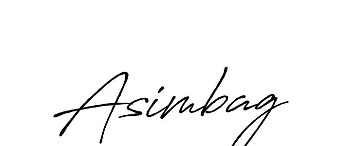 Asimbag stylish signature style. Best Handwritten Sign (Antro_Vectra_Bolder) for my name. Handwritten Signature Collection Ideas for my name Asimbag. Asimbag signature style 7 images and pictures png
