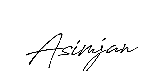 Also You can easily find your signature by using the search form. We will create Asimjan name handwritten signature images for you free of cost using Antro_Vectra_Bolder sign style. Asimjan signature style 7 images and pictures png