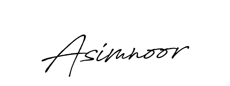 Create a beautiful signature design for name Asimnoor. With this signature (Antro_Vectra_Bolder) fonts, you can make a handwritten signature for free. Asimnoor signature style 7 images and pictures png