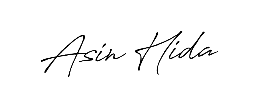 The best way (Antro_Vectra_Bolder) to make a short signature is to pick only two or three words in your name. The name Asin Hida include a total of six letters. For converting this name. Asin Hida signature style 7 images and pictures png