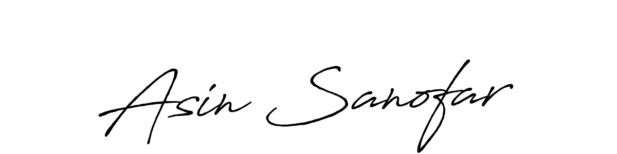 Create a beautiful signature design for name Asin Sanofar. With this signature (Antro_Vectra_Bolder) fonts, you can make a handwritten signature for free. Asin Sanofar signature style 7 images and pictures png