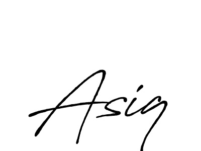 Use a signature maker to create a handwritten signature online. With this signature software, you can design (Antro_Vectra_Bolder) your own signature for name Asiq. Asiq signature style 7 images and pictures png