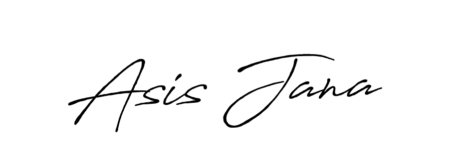 Create a beautiful signature design for name Asis Jana. With this signature (Antro_Vectra_Bolder) fonts, you can make a handwritten signature for free. Asis Jana signature style 7 images and pictures png