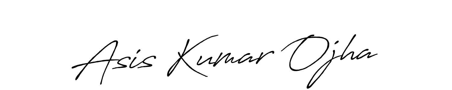 Use a signature maker to create a handwritten signature online. With this signature software, you can design (Antro_Vectra_Bolder) your own signature for name Asis Kumar Ojha. Asis Kumar Ojha signature style 7 images and pictures png