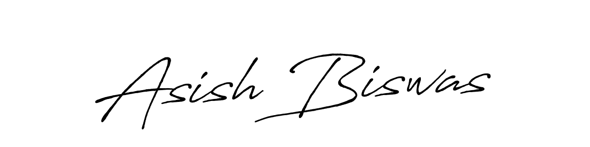 Use a signature maker to create a handwritten signature online. With this signature software, you can design (Antro_Vectra_Bolder) your own signature for name Asish Biswas. Asish Biswas signature style 7 images and pictures png